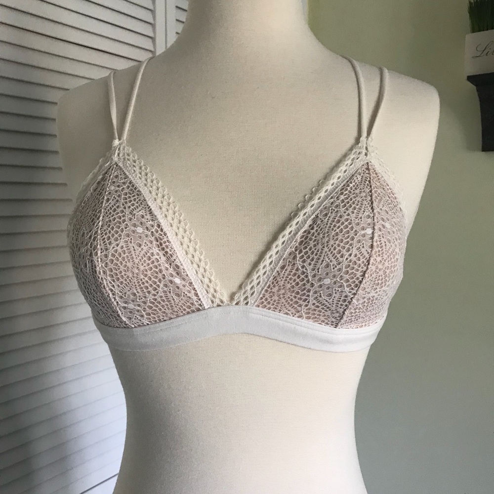 Victoria’s Secret white lace bralette
